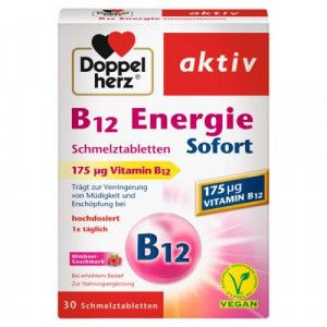 DOPPELHERZ B12 Energie Sofort Schmelztabletten